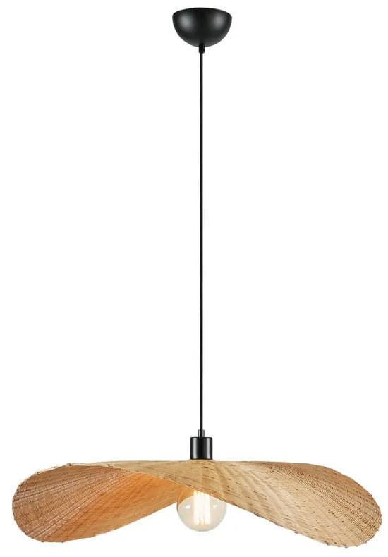 Lampada a sospensione in colore naturale con paralume in bambù ø 70 cm Rayo - Markslöjd