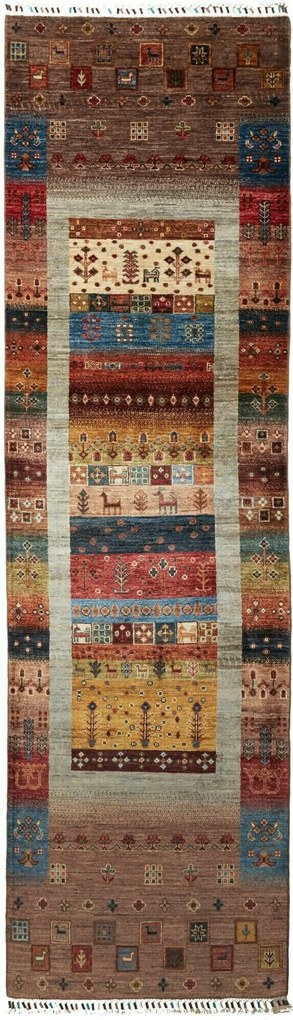 Samarkand Tappeto 90 x 300 (Pakistan) Annodato A Mano