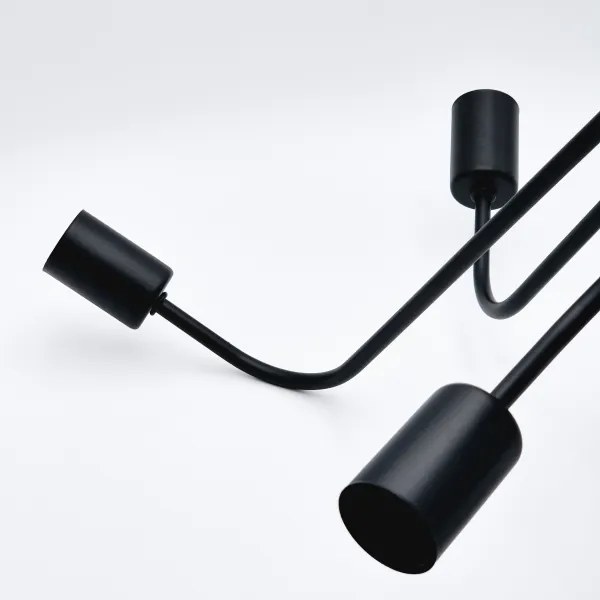 Lampadario a plafone TRINITY 5xE27/15W/230V nero