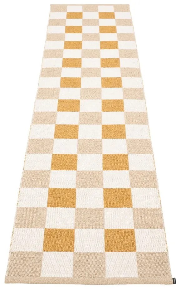 Passatoia da interno/esterno giallo ocra/beige 70x300 cm Pix Vanilla Ochre – Pappelina