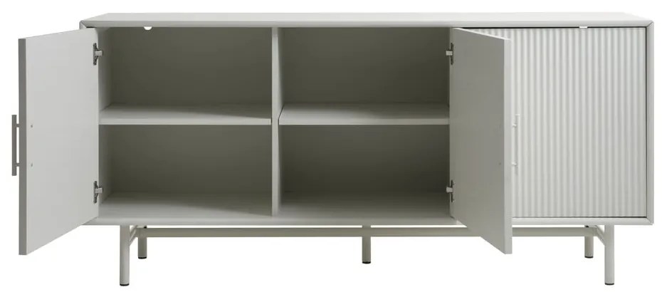 Cassettiera grigia 160x75x45 cm Palma – Unique Furniture
