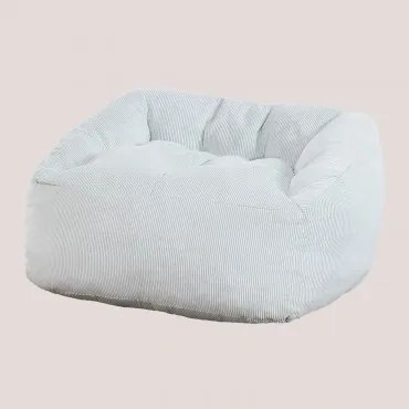 Poltrona Puff in Velluto a Coste (85 cm) Thiago Verde Menta - Sklum