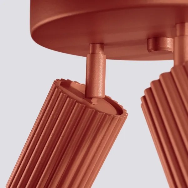 Sollux SL.1639 - Faretto KARBON 3xGU10/10W/230V rosso