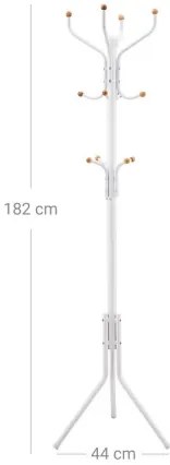 Appendiabiti a piantana LINEA bianco