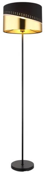 Globo 54046S - Lampada con piedistallo OR 1xE27/60W/230V diametro 35 cm nero/oro