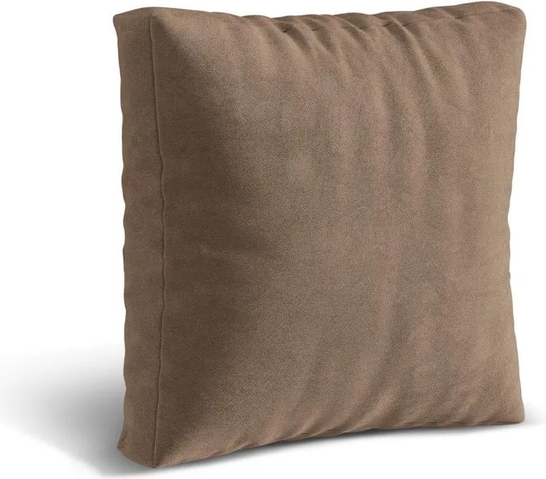 Cuscino per divano componibile marrone chiaro con rivestimento in velluto Martina – Micadoni