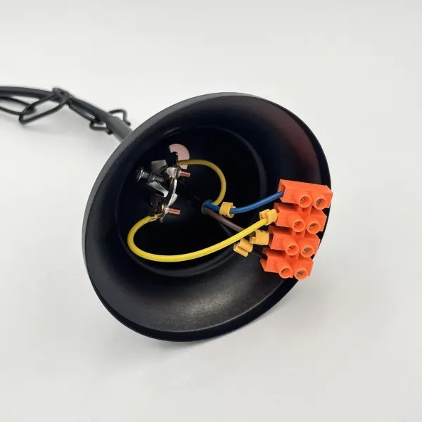 Brilagi - LED Lampadario a sospensione con catena COTTAGE 5xE14/40W/230V nero/marrone