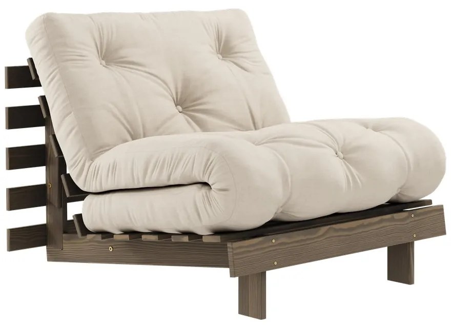 Poltrona beige e crema Roots - Karup Design