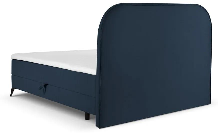 Letto boxspring blu scuro con contenitore 180x200 cm Eclipse - Cosmopolitan Design