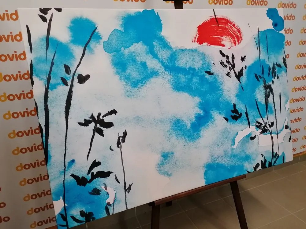 Quadro su tela – Pittura del cielo giapponese