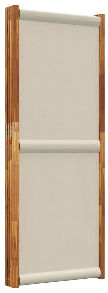 Divisorio a 4 pannelli grigio chiaro 280x180 cm