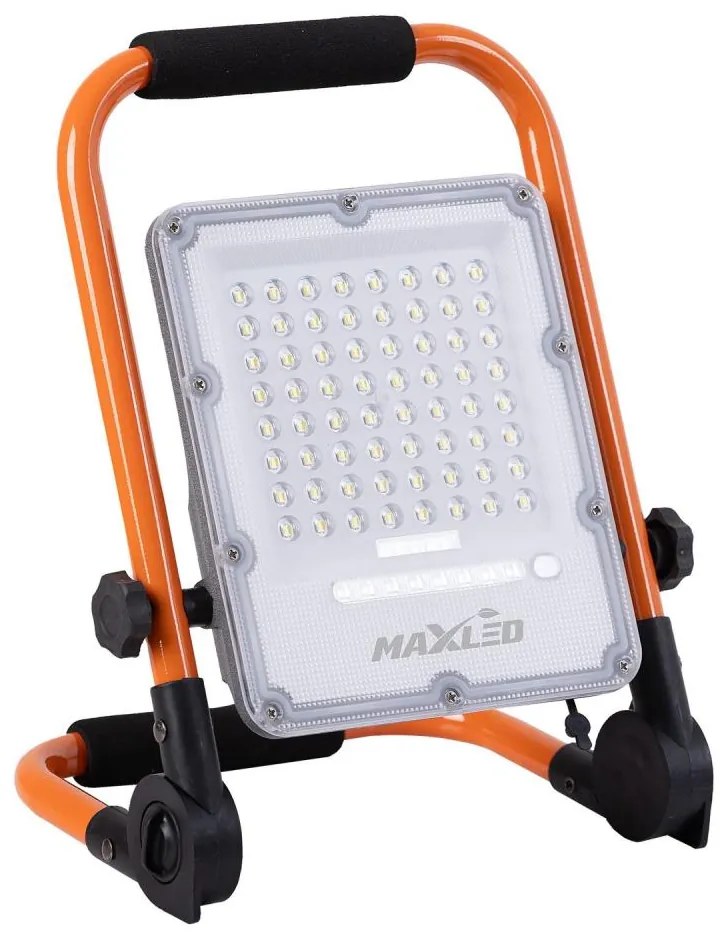 Proiettore LED ricaricabile con treppiede LED/50W/3,2V 4500K 5000 mAh IP65 arancione