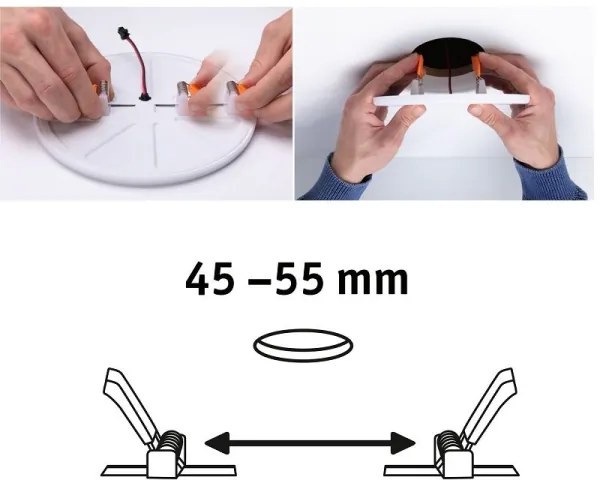Paulmann 92390 - LED/4,5W IP44 Lampada da incasso per bagno VARIFIT 230V