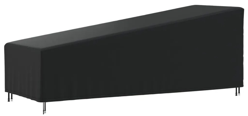 Copertura Per Sdraio Nera 210x80x45/75 Cm 420d Oxford /