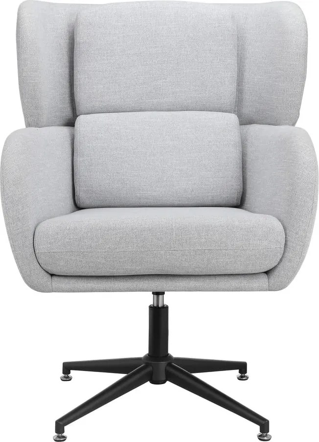 Poltrona in velluto grigio chiaro Vanessa - Støraa