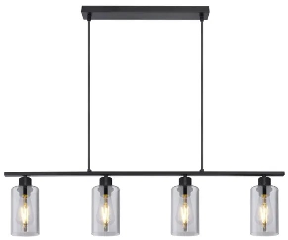 Globo 15465-4H - Lampadario a sospensione con filo HADERA 4xE27/60W/230V