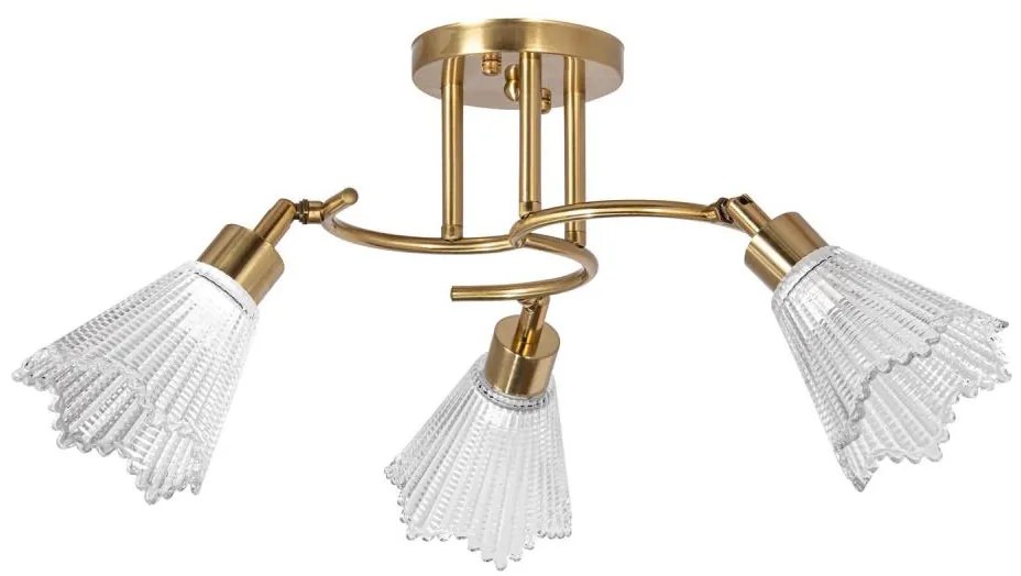 Lampadario a sospensione con supporto rigido 3xE14/60W/230V oro