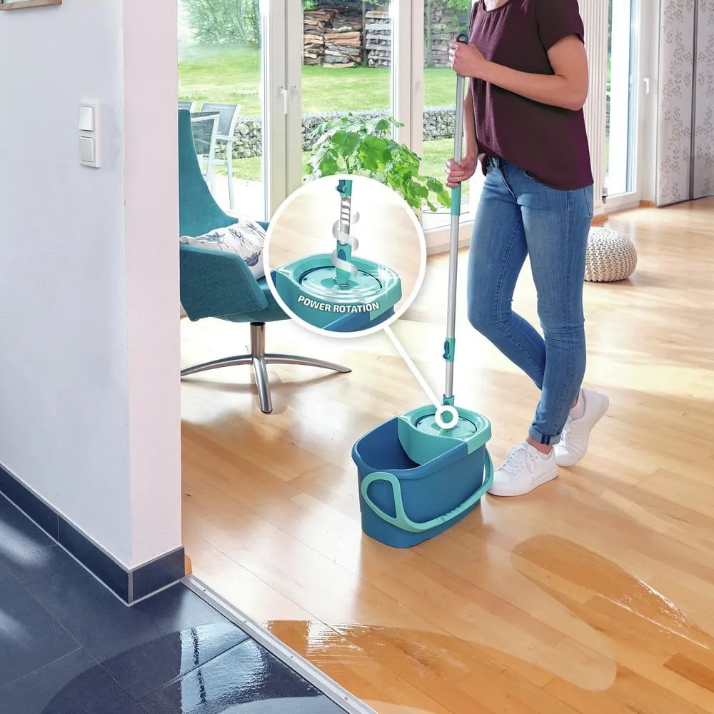 Mop rotante con secchio e detergente per pavimenti Rotation Disc Ergo - LEIFHEIT