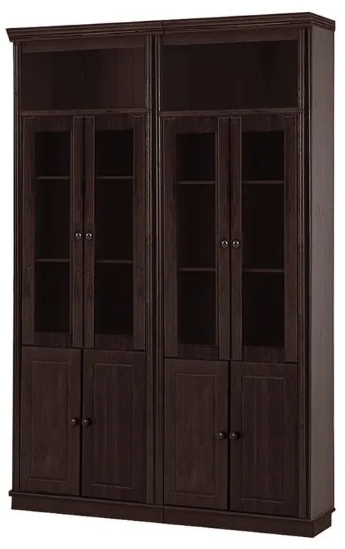 Vetrina in legno di pino marrone 148x223 cm Anita - Støraa