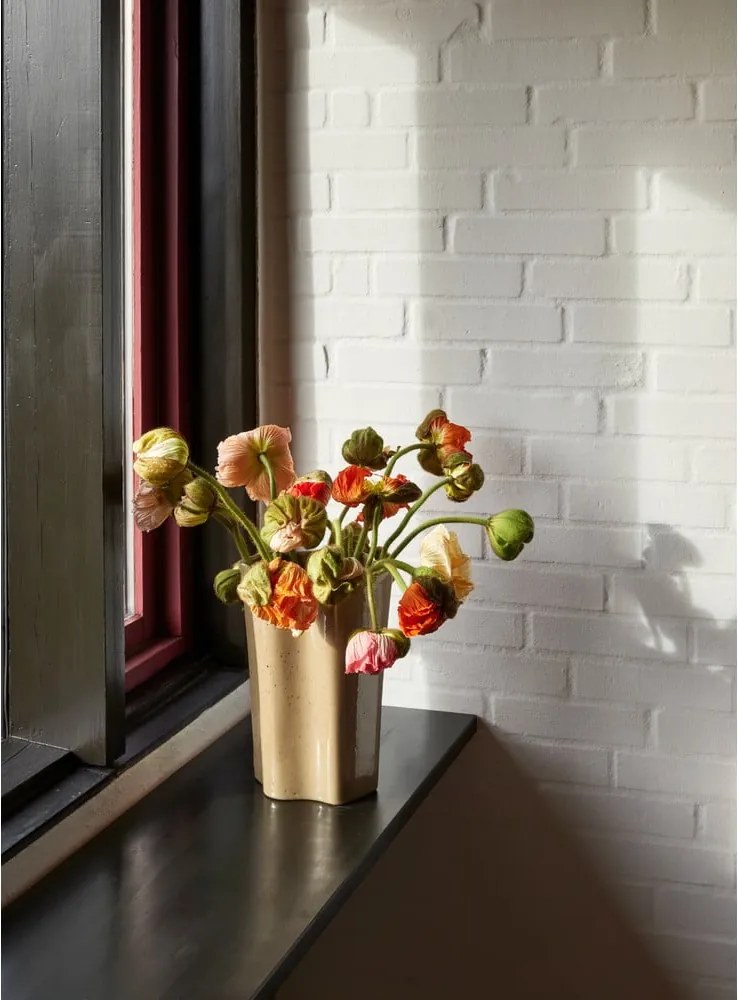 Vaso beige in ceramica altezza 30 cm Sapo - Hübsch