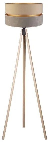 Duolla - Lampada con piedistallo DUO 1xE27/60W/230V diametro 44 cm beige/grigio/beige