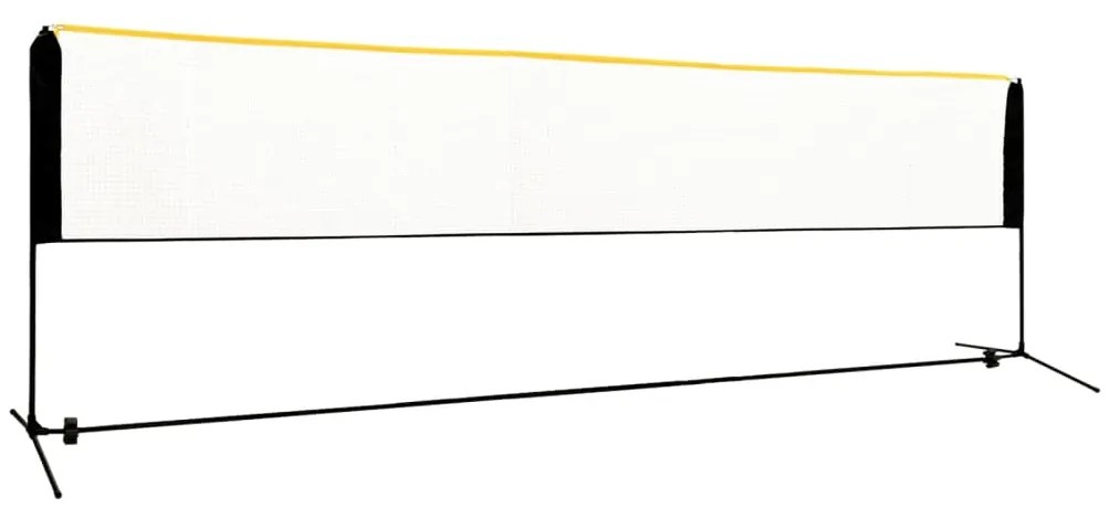 Rete Da Badminton Regolabile 500x103x94-158 Cm İn Metallo /