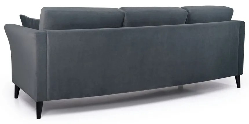 Divano in velluto grigio 237 cm Eden - Scandic