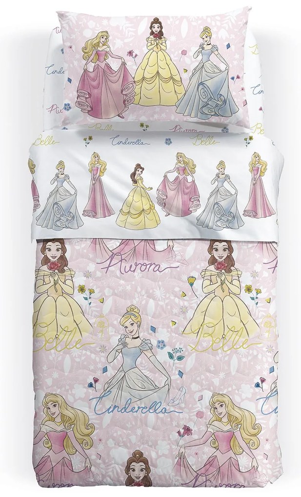 Copriletto Trapuntato Singolo Le principesse Warner bros