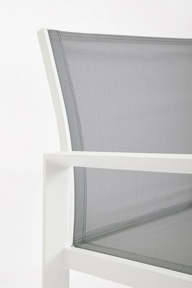 Set di mobili da giardino bianco in alluminio per 4 persone Kallen – Bizzotto