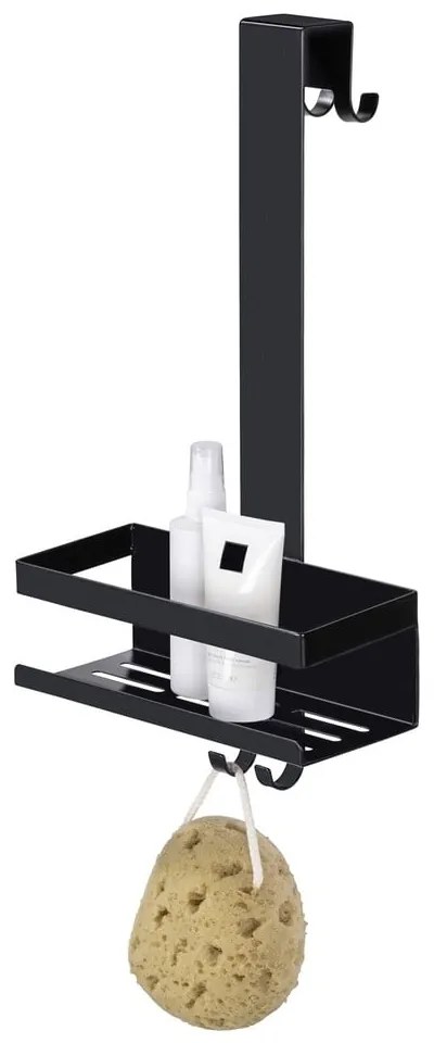 Mensola da bagno da appendere nera in acciaio inox Bribano – Wenko