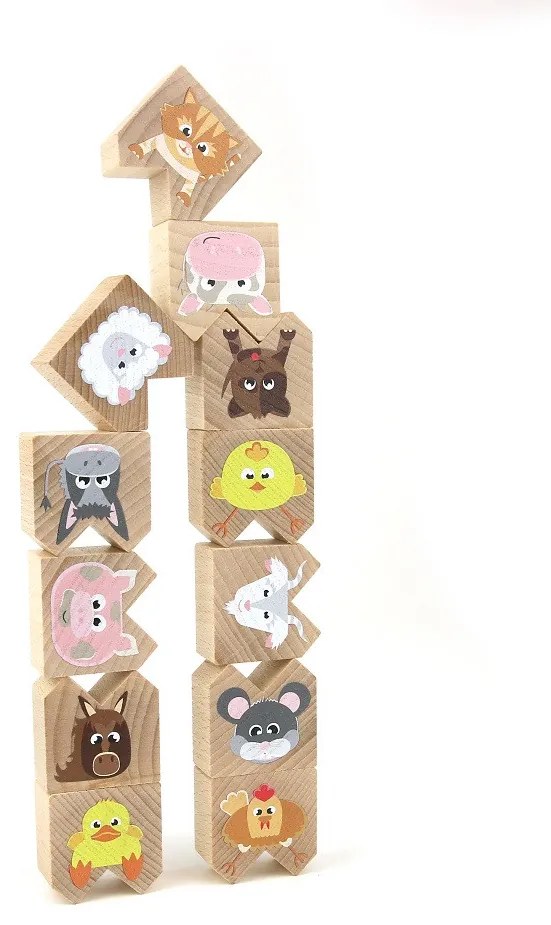 Milaniwood - Gioco equilibristo in legno - Animali fattoria