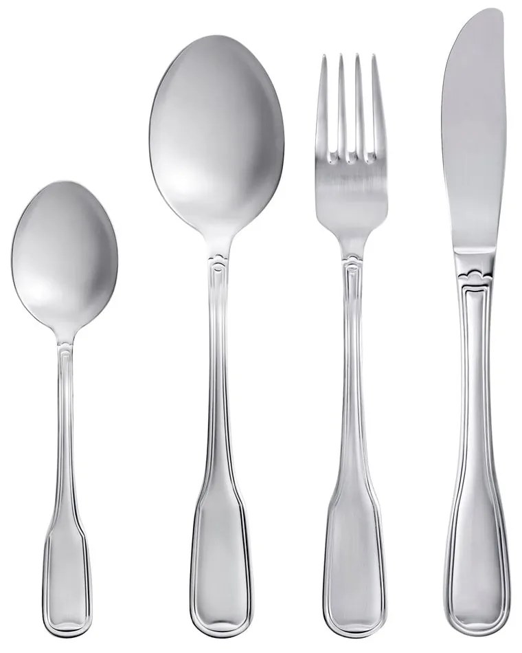 Posate argentate in acciaio inox 16 pz Attaché – Gense