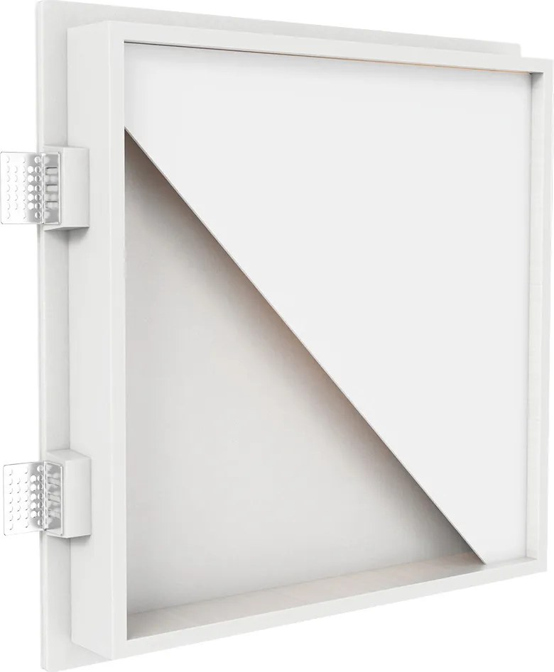 Applique da Incasso E14 FOLD Quadrata in Gesso Pitturabile