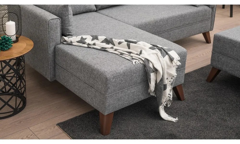 Divano angolare grigio (angolo sinistro) Bella - Balcab Home