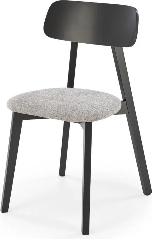 Sedia imbottita Hylo grigio/nero