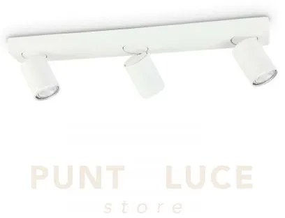 Lampada da soffitto rudy pl3 bianco