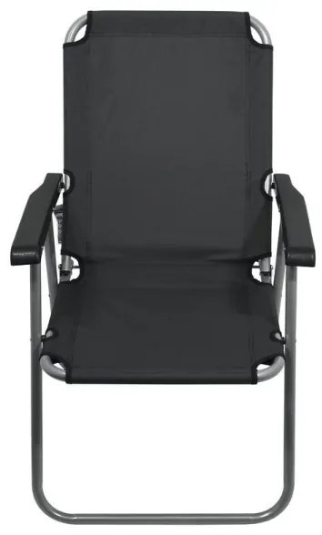 Sedia pieghevole da campeggio grigia