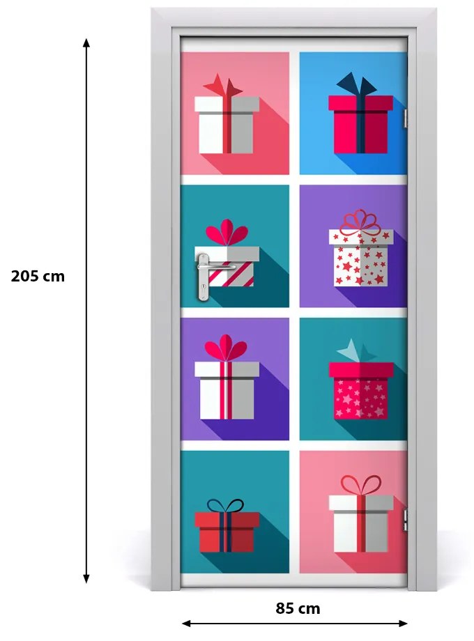 Adesivo per porta I regali 85x205 cm