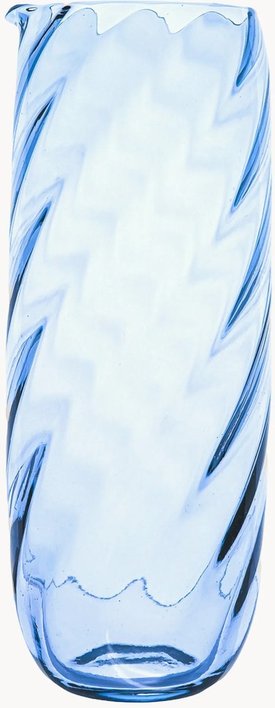 Caraffa in vetro soffiato Swirl Daily