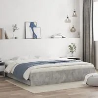 Giroletto Cassetti Grigio Cemento 180x200 cm Legno Multistratocod mxl 109464