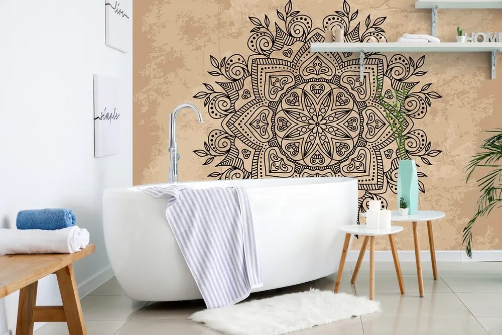 Carta da parati – Mandala con tocco antico