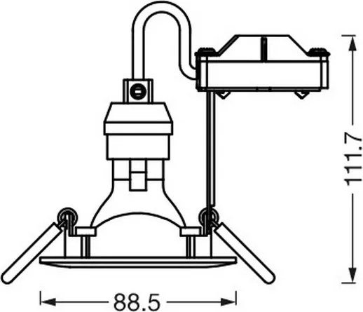 Osram - Faretto LED da incasso SPOT 1xGU10/4,3W/230V 2700K CRI 90 cromo opaco