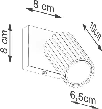 Brilagi - faretto da parete LED CRESTO 1xGU10/10W/230V rosa