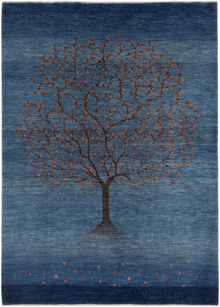 Loribaft Tappeto 240 x 170 Blu (Iran) Annodato A Mano