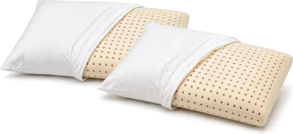 Set 2 Guanciale Memory Foam Forato Ergonomico 72x42 cm - H 13 cm  Sostegno Medio Dormidea Classico Air...