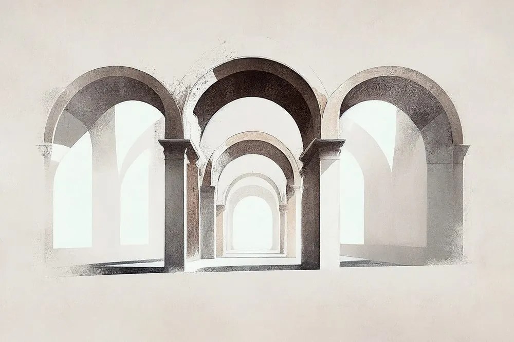 Quadro su tela – Magia degli archi rustici