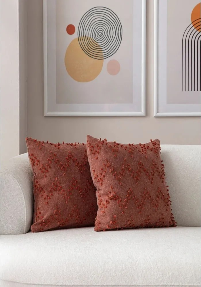 Federe decorative in set 2 pz 43x43 cm Tuffet – Mioli Decor