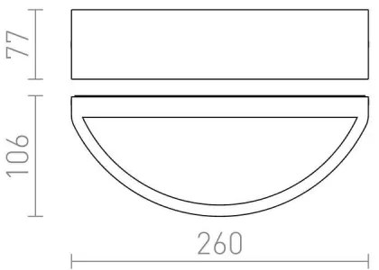 RED-Design Rendl-R10364- Applique da esterno LESA 1xE27/26W/230V IP54