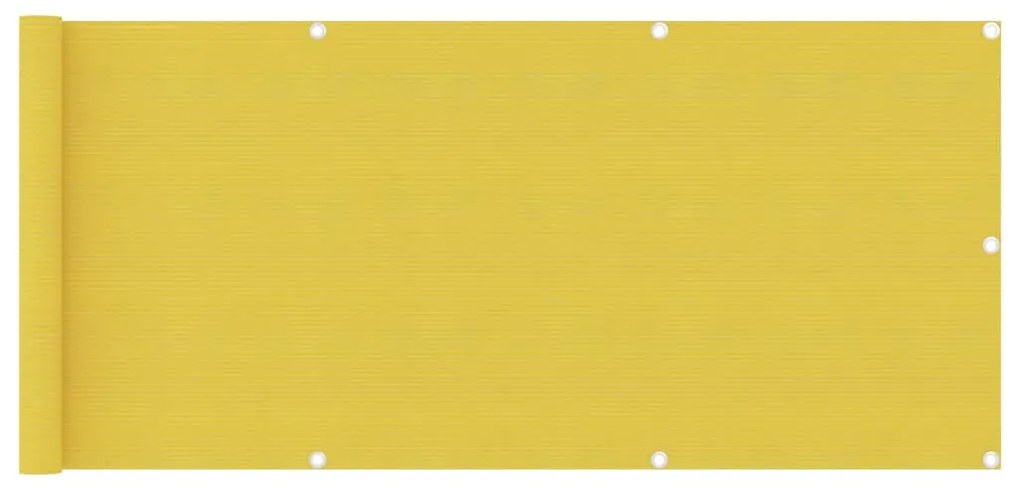 Paravento Da Balcone Giallo 75x400 Cm İn Hdpe /