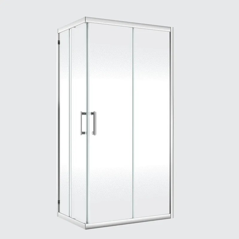Kit di installazione telaio e ferramenta per cabine doccia ad apertura scorrevole Easy L 70 x H 190 x P 100 cm cromato lucido